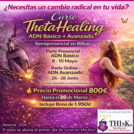 Curso ThetaHealing ADN Básico + ADN Avanzado en Bilbao | Formación con Certificación Internacional